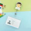 Aiyowi Akril csiptethető  névjegy kitűző tok