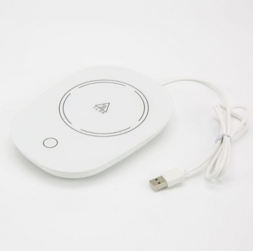 Bögre melegítő alátét, usb , fehér