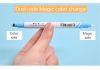 12 db mágikus filctoll, egymásra festhető színek