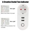 Tuya intelligens okos ajzat, usb kimenet,időzíthető tápellátás, fehér