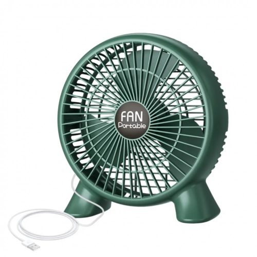 Royalstar asztali hűtőventilátor, Usb működéssel, khaki zöld