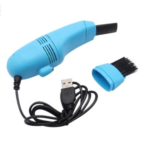 Mini Usb-s  számítógép billentyűzet tisztító porszívó, kék