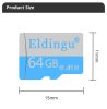 Edingu 64 GB SD memória kártya, 15 X 11 X 1 mm