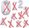 39 részes Mickey party léggömb szett, "2" számmal,kék-ezüst színű