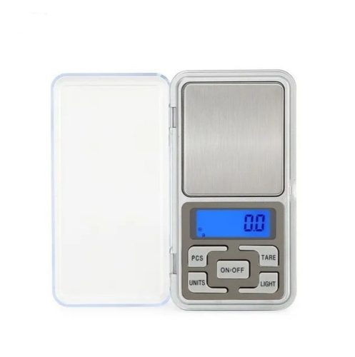 Digitális konyhai/ékszer mérleg, 0,01 g -500 g, ezüst színű