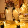 Kültéri Led dekorációs égősor, napelemes, meleg fehér fényű, 10 m / 30 ízzós