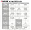 ANENG ST212 DC/AC áram digitális bilincsmérő 6000 számláló 400A amper multiméter nagy színes képernyő feszültségvizsgáló autó Hz NCV ohm, fekete