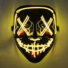 Halloween világító vezeték nélküli party maszk,sárga fény,3 féle világítás,elemes