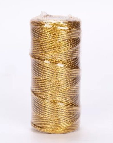 100 méter arany ajándékcsomagoló zsineg, 1,5 mm