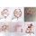6 db akril szülinapi torta beszúró,rose gold, többféle