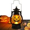 Mini halloween műanyag dekorációs sütőtök  lámpa, 12,5 x 5,8 cm