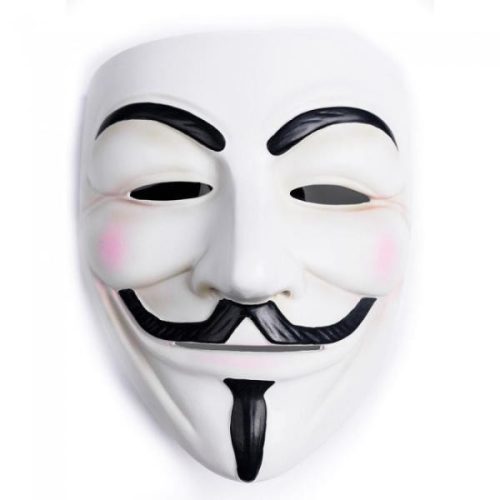 Guy Fawkes Halloween maszk, fehér