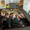 Harry Potter bársony flanel szőnyeg, hárman feketében mintával, 120 x 160 cm 
