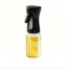 Olaj permetező műanyag palack, fekete, 200 ml