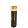 Minecraft forma éjjeli lámpa, usb töltés, barna-sárga színű, 28 x 6 x 6 cm 