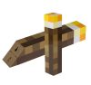 Minecraft forma éjjeli lámpa, usb töltés, barna-sárga színű, 28 x 6 x 6 cm 