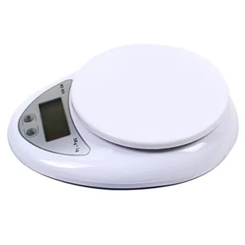 Digitális mini konyhai mérleg,5 kg-ig, fehér
