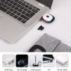Nut Kötött sapkába integrált lámpa, 4 db led, akkumulátorral, USB ajzatról tölthető, világosszürke színű