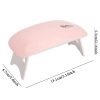 Mini  18 W szétnyitható Led UV körömlámpa, rózsaszín, usb töltésű, 13,3 x 7 x 1,3 cm 