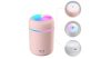 Párásító, illóolaj diffúzor,7 led színnel,  műanyag, Usb töltéssel, rózsaszín, 300 ml, 12 x 7,8 cm 