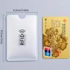 5 db RFID blokkolós kártya tartó tasak, Pvc anyag, ezüst színű