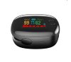 Pulzoximéter, véroxigén szint  mérő monitor, 5,7 x 3,1 cm , fekete