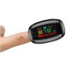 Pulzoximéter, véroxigén szint  mérő monitor, 5,7 x 3,1 cm , fekete