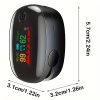 Pulzoximéter, véroxigén szint  mérő monitor, 5,7 x 3,1 cm , fekete