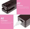 Mini háztartási fóliahegesztő, Usb töltésű, fekete, 11 x 3,5 x 2,8 cm 