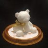 3D szilikon maci forma, opál fehér színű, 7 x 6,5 cm 