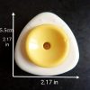 Nyers tojás lyukasztó, sárga-fehér, műanyag, 5,5 cm 