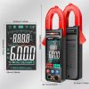 ANENG ST212 DC/AC áram digitális bilincsmérő 6000 számláló 400A amper multiméter nagy színes képernyő feszültségvizsgáló autó HZ  NCV  ohm, piros