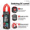 ANENG ST212 DC/AC áram digitális bilincsmérő 6000 számláló 400A amper multiméter nagy színes képernyő feszültségvizsgáló autó HZ  NCV  ohm, piros