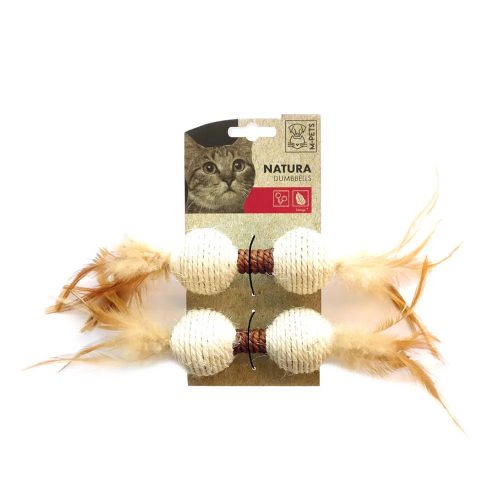 M-PETS Natura súlyzók macskajáték 24x4,5x4,5cm 2db