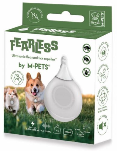M-PETS Fearless ultrahangos kullancs- és bolhariasztó USB töltővel