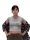 Mintás női crop top - Tacskó élet - Szürke