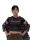 Mintás női crop top - Dogs people - Fekete