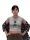 Mintás női crop top - Adopt don't shop - Szürke