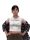 Mintás női crop top - Never walk alone - Fehér