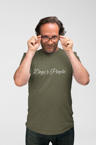 Mintás férfi póló - Dogs People - Military