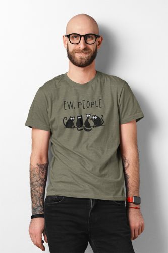 Mintás férfi póló - Ew, people - Military