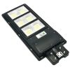 Mozgásérzékelős, napelemes utcai, udvari LED lámpa távirányítóval, 150W