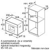 Bosch Beépíthető teljesen automata kávéfőző, kávégép, nemesacél, Serie 8, CTL636ES6