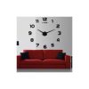 DIY csináld magad falióra, loft stílusú, fekete színű számokkal, öntapadós, 60-130 cm rögzítési méretben