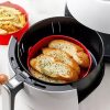 Szilikon sütőedény Air Fryer-hez, sütőforma meleglevegős fritőzhöz, sütéshez, fagyasztáshoz, 19 cm