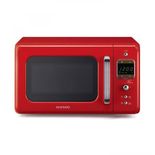 Daewoo Retro Mikrohullámú sütő, 20 L, Piros, 800 W, KOR-6LBRR - csomagolássérült