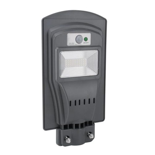 Napelemes utcai LED lámpa mozgásérzékelővel, 30W