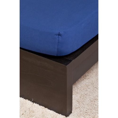 NATURTEX Jersey gumis lepedő 140-160x200 cm sötétkék