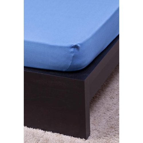 NATURTEX Jersey gumis lepedő 140-160x200 cm középkék