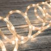 Kültéri LED fénykábel, melegfehér, 8 programos, 10 méter